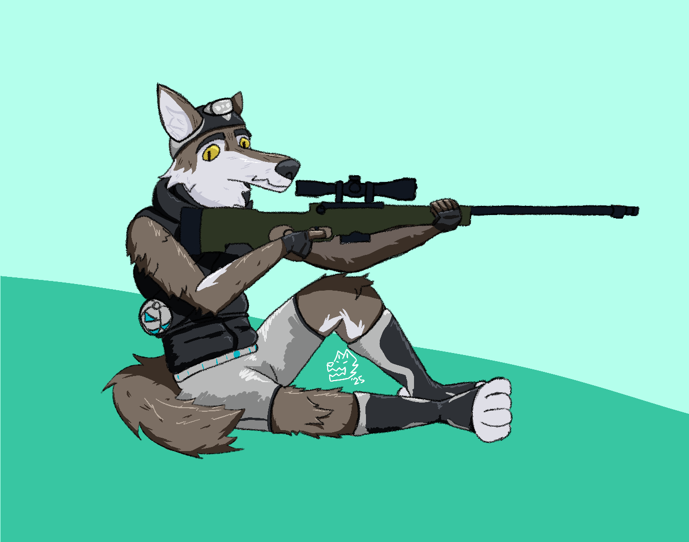 Drawing of Wendell from Fortnite